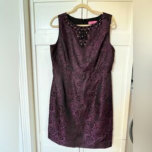 Jewel tone cocktail party dress perfect for the holidays